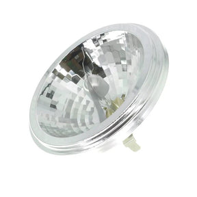 Halogen lamp bulb on a white background