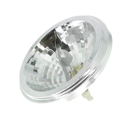 Halogen lamp bulb on a white background