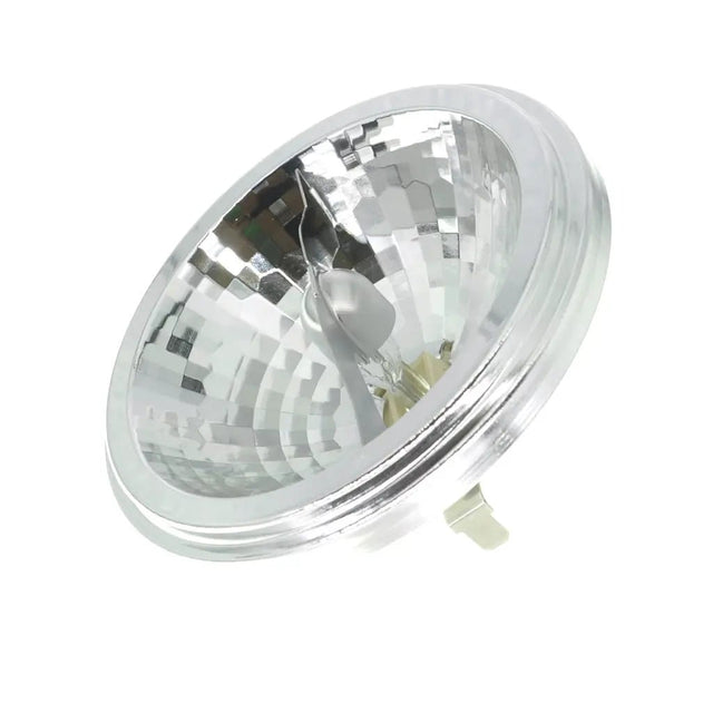 Halogen lamp bulb on a white background