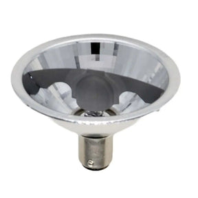Chrome reflector on a white background