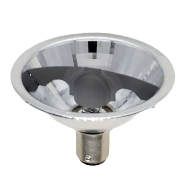 Chrome reflector on a white background