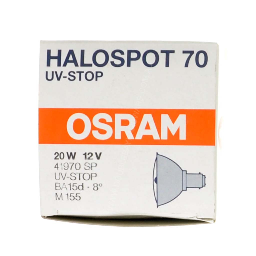 OSRAM Halospot 70 Light Bulb BA15d 12V 20W 8° 41970SP