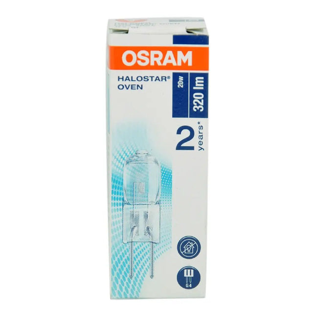 OSRAM Halostar Oven bulb packaging on a white background