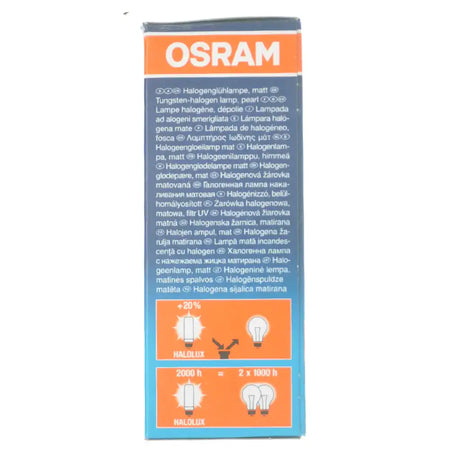 OSRAM light bulb packaging on a white background