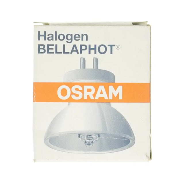 OSRAM Halogen Bellaphot bulb packaging on a white background