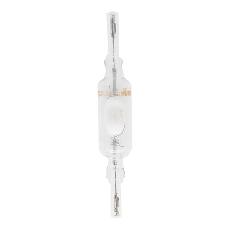 Glass hydrometer on a white background
