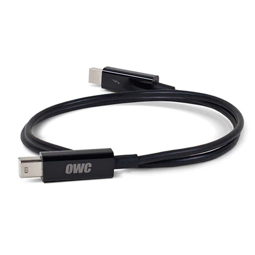 OWC Premium Thunderbolt Cable Black 1m OWCCBLTB1MBKP