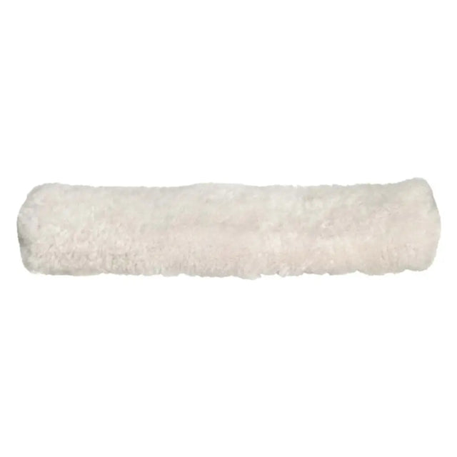 White fluffy cylindrical object on a white background