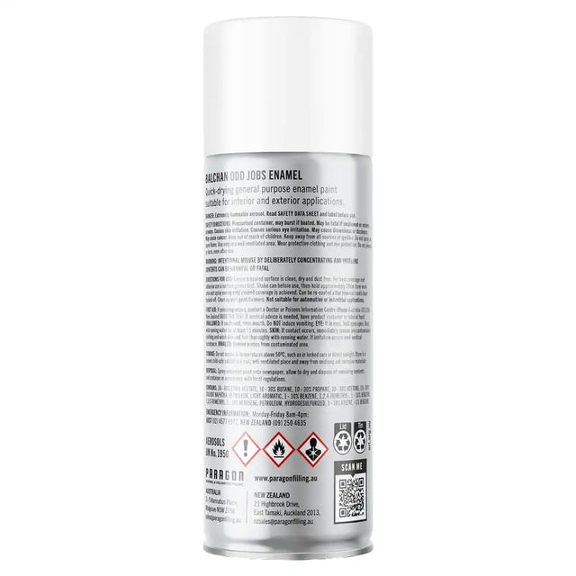 Odd Jobs Gloss White Enamel Spray Paint 250gm BOJ101011