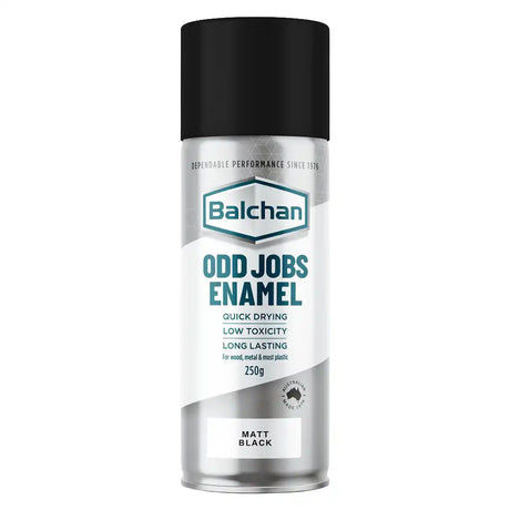 Balchan Odd Jobs Enamel spray can on a white background