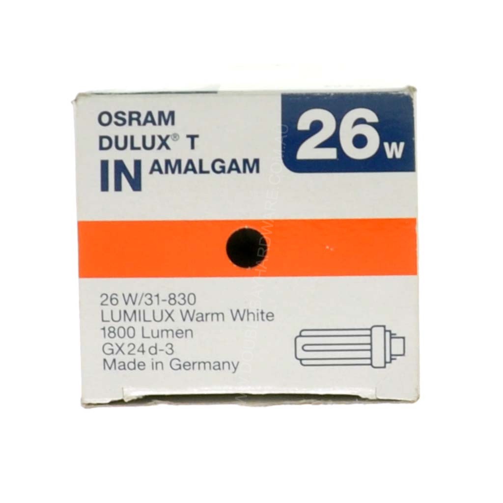Osram Dulux T GX24d-3 Light Bulb 26W/31-830 W/W