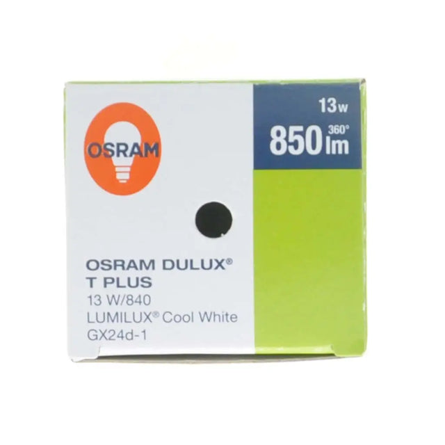 OSRAM Dulux T Plus Compact Fluorescent Light Bulb GX24d-1 13W/840
