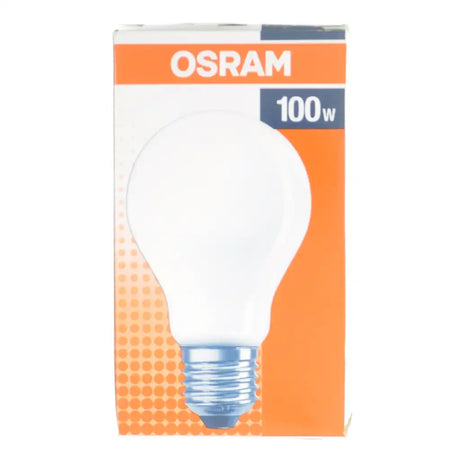 OSRAM light bulb packaging with an orange and white design.