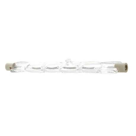 Clear glass light bulb on a white background