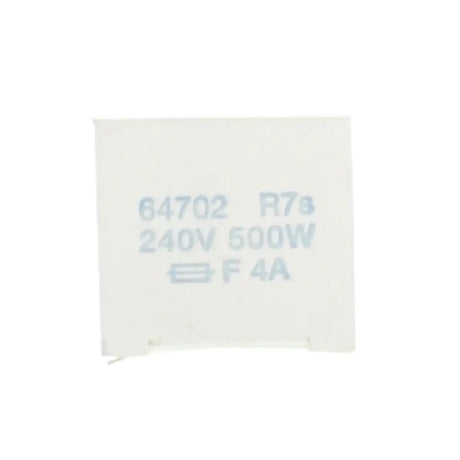 Light bulb packaging with technical specifications on a white background