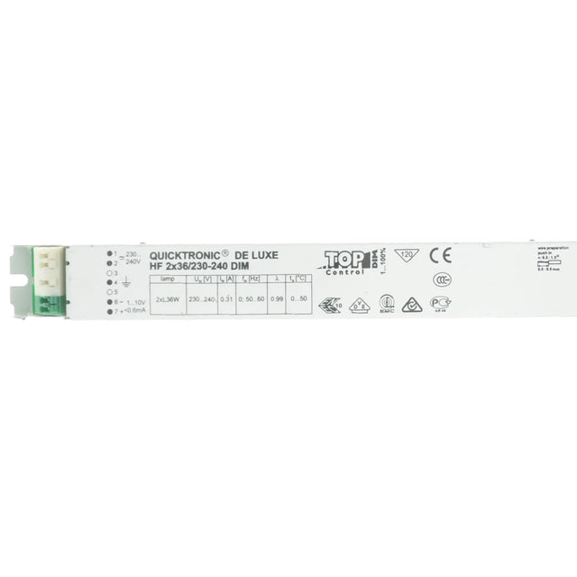 Osram Quicktronic De Luxe HF Dimmable Ballast 2X36W 