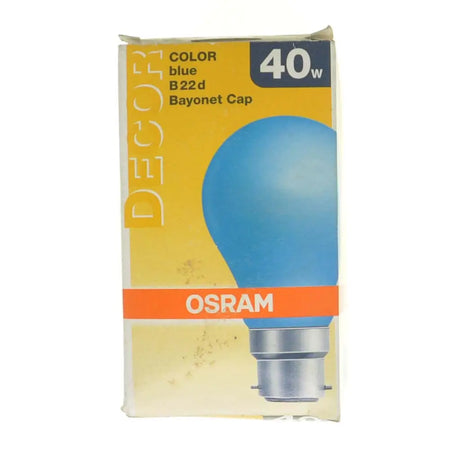 OSRAM blue light bulb packaging on a white background