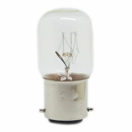 Clear light bulb on a white background