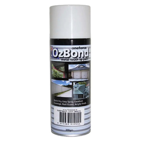 OzBond metal touch-up paint can on a white background