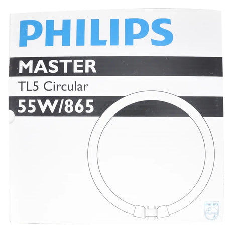 Philips TL5 Circular light bulb packaging with specifications on a white background