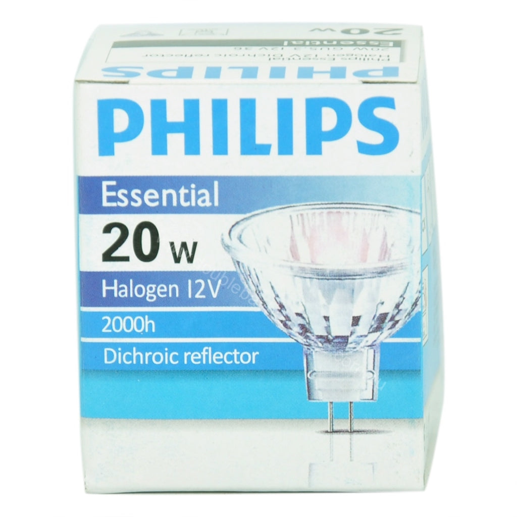 PHILIPS MR16 Halogen Light Bulb GU5.3 12V 20W 36° 62938