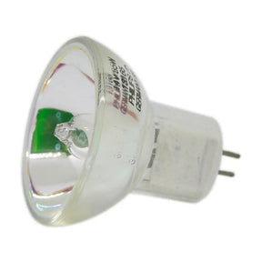 Light bulb with clear glass cover on a white background