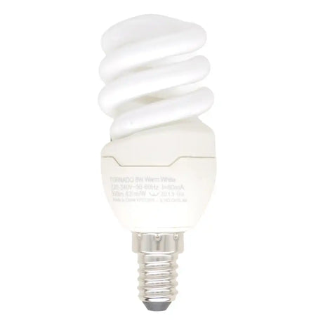 PHILIPS Tornado Spiral Energy Saving Light Bulb E14 240V 8W W/W
