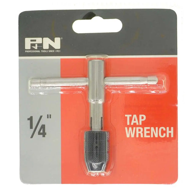 Tap wrench on a red and gray packaging with 'PN' branding.
