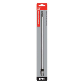 A 1/4 inch quick-connection bar tool with a silver metal shaft and black end pieces, packaged in a gray and red retail blister pack with the FN brand logo at the bottom.