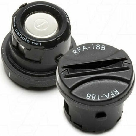Two black mechanical components with 'RFA-188' marking on a white background