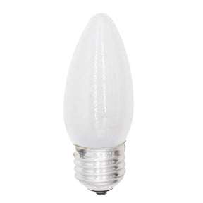 White LED light bulb on a white background