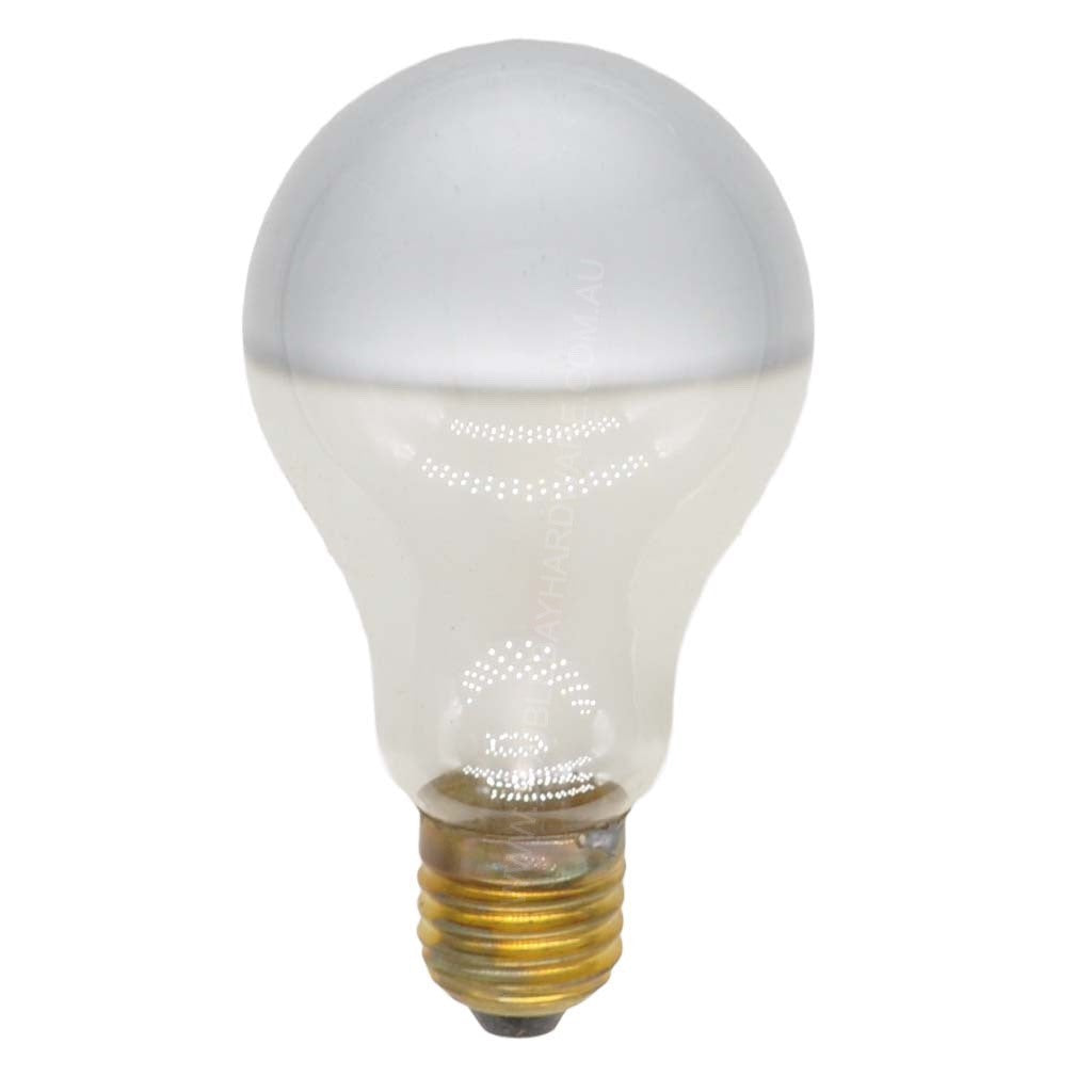Philips Crown Silver Top Incandescent Light Bulb E27 240V 100W Frosted