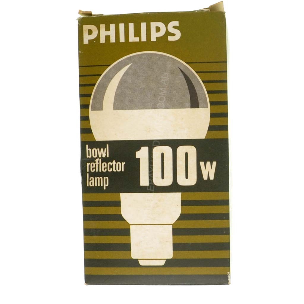 Philips Crown Silver Top Incandescent Light Bulb E27 240V 100W Frosted