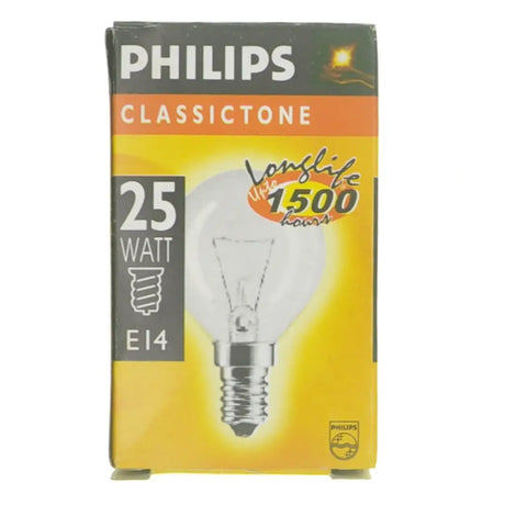 Philips ClassicTone light bulb packaging on a white background