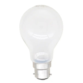 frost light bulb on a white background