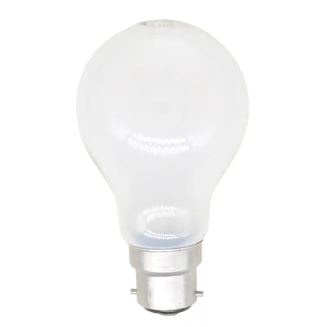 frost light bulb on a white background