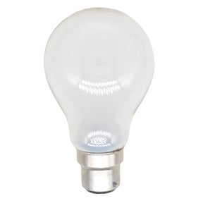 frost light bulb on a white background