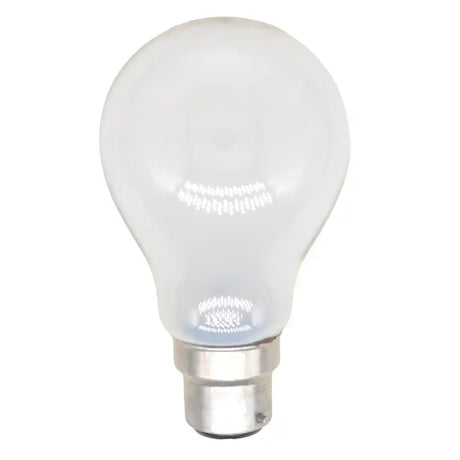 frost light bulb on a white background
