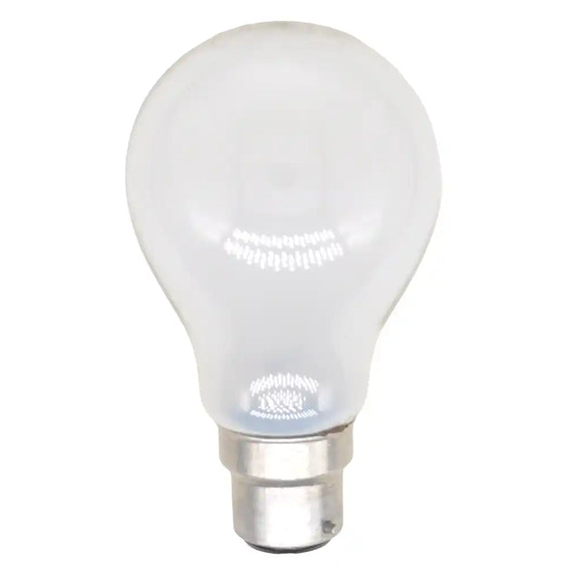 frost light bulb on a white background