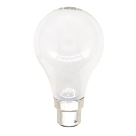 frost light bulb on a white background