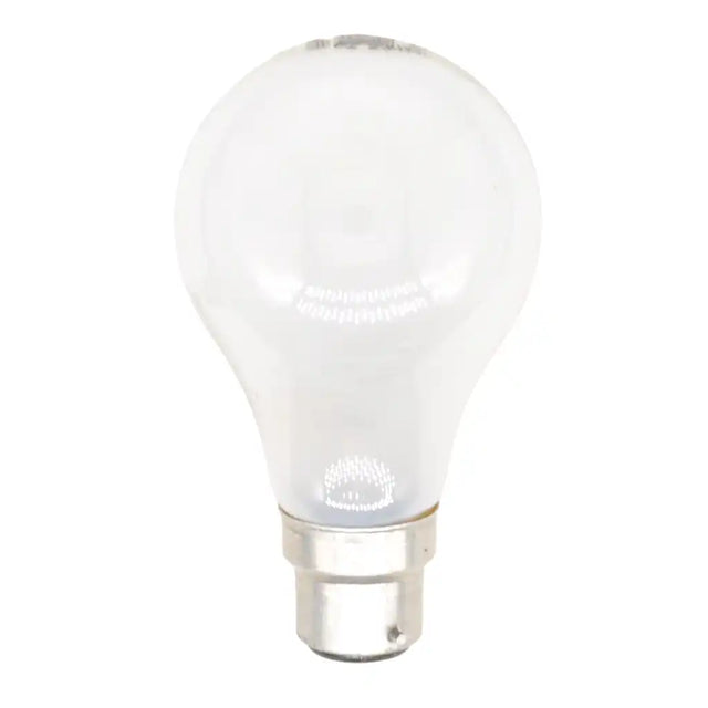 frost light bulb on a white background