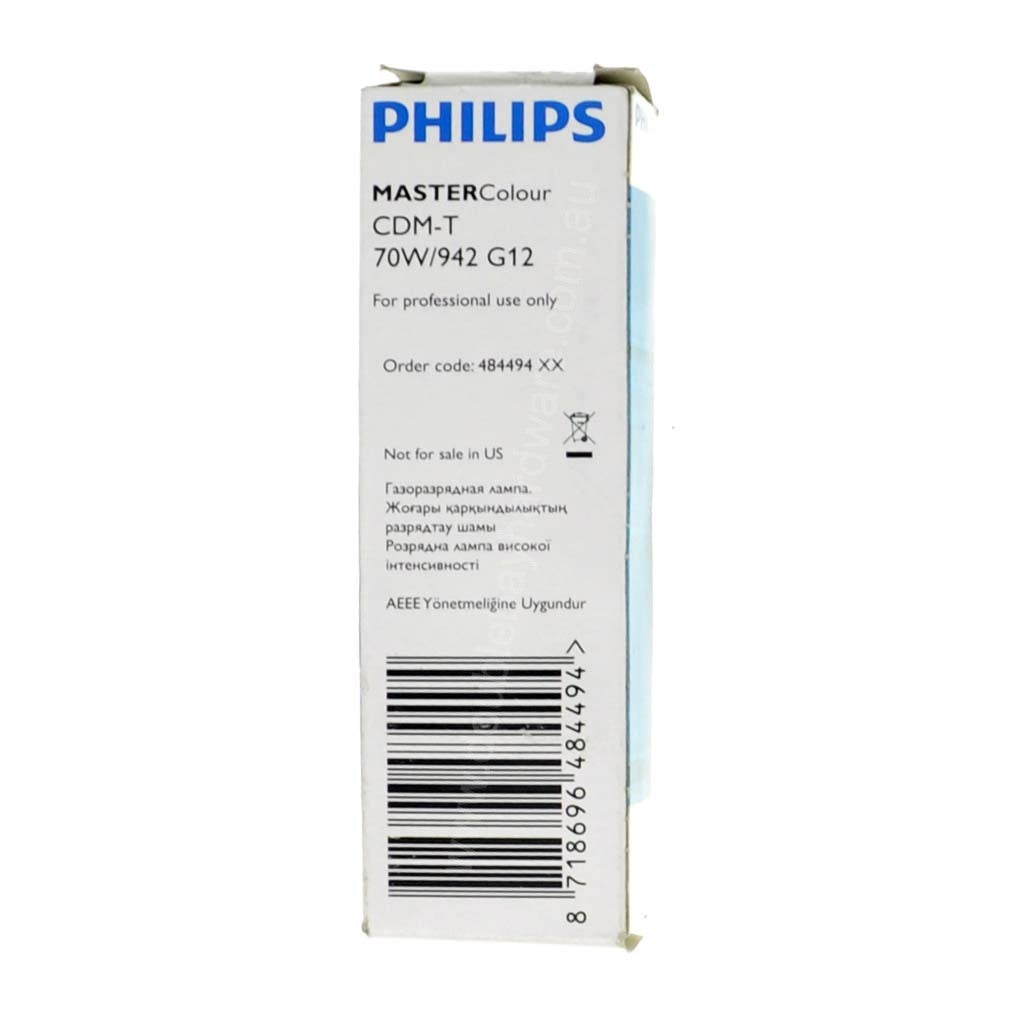 Philips Master Colour CDM-T Metal Halide G12 70W/942