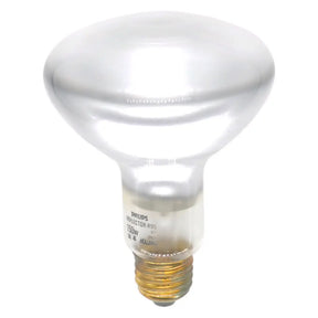 Philips infrared light bulb on a white background