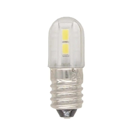 Small LED light bulb on a white background