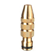 Brass nozzle on a white background