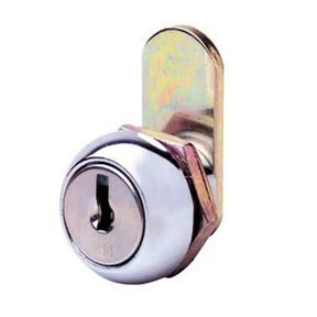 Metal lock on a white background