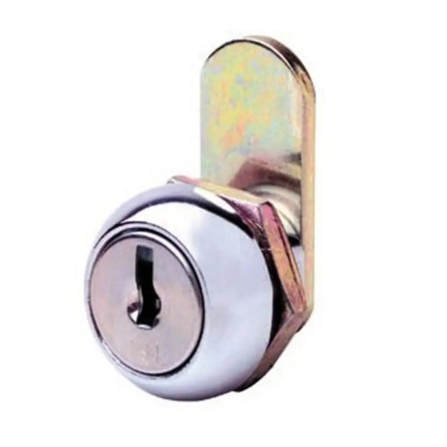 Metal lock on a white background