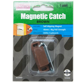 Prestige Self Aligning Magnetic Catch Brown 46mm/4Kg Pull Strength WCD0001