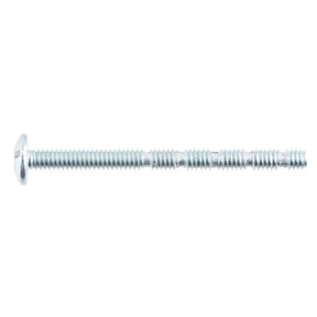 Metal screw on a white background