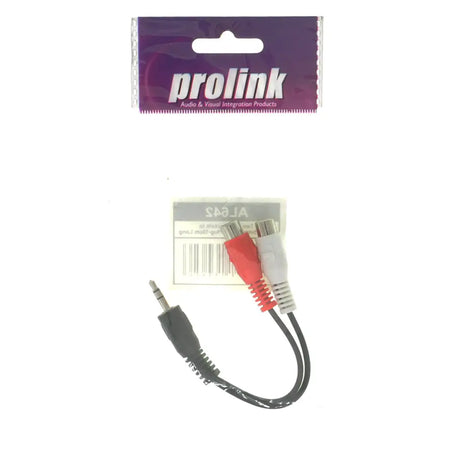 Prolink audio cable with packaging on a white background